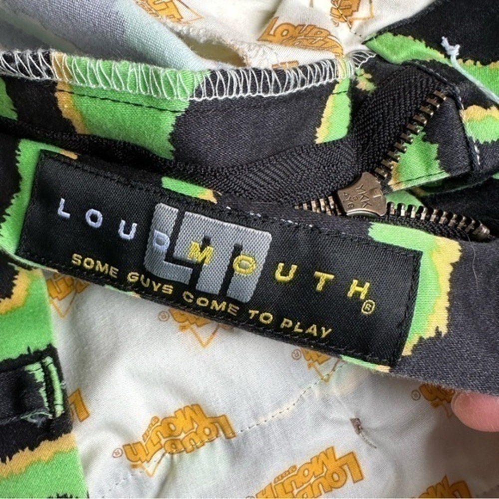 Loudmouth Men’s Golf Pants, 44Wx26L (Green & Black Tiger Stripe Pattern) - Picture 3 of 7